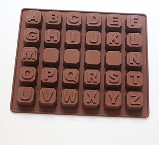 ABC Chocolate Mould Silicone Ice Cube Tray  Kitchenware