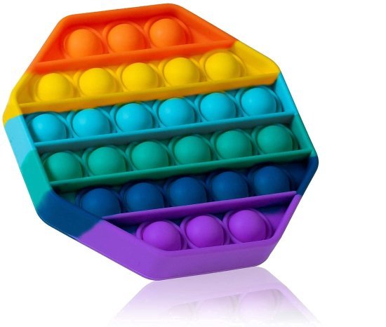 Octagon Fidget Pop it Rainbow Toy Toys and Games