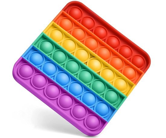 Square Fidget Pop it Rainbow Toy Toys and Games