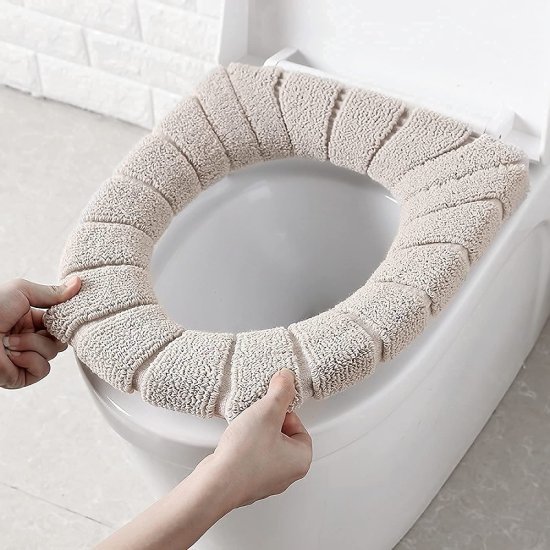 Toilet Seat Cover Washable Cushion Mat Cleaning Accessories