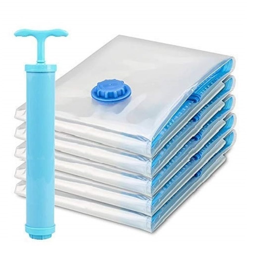 Reusable Vacuum Storage Bags Ziplock Space for Travel