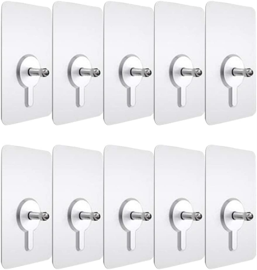 Self Adhesive Wall Bolt Screw Sticker Hook Metal Nail Free
