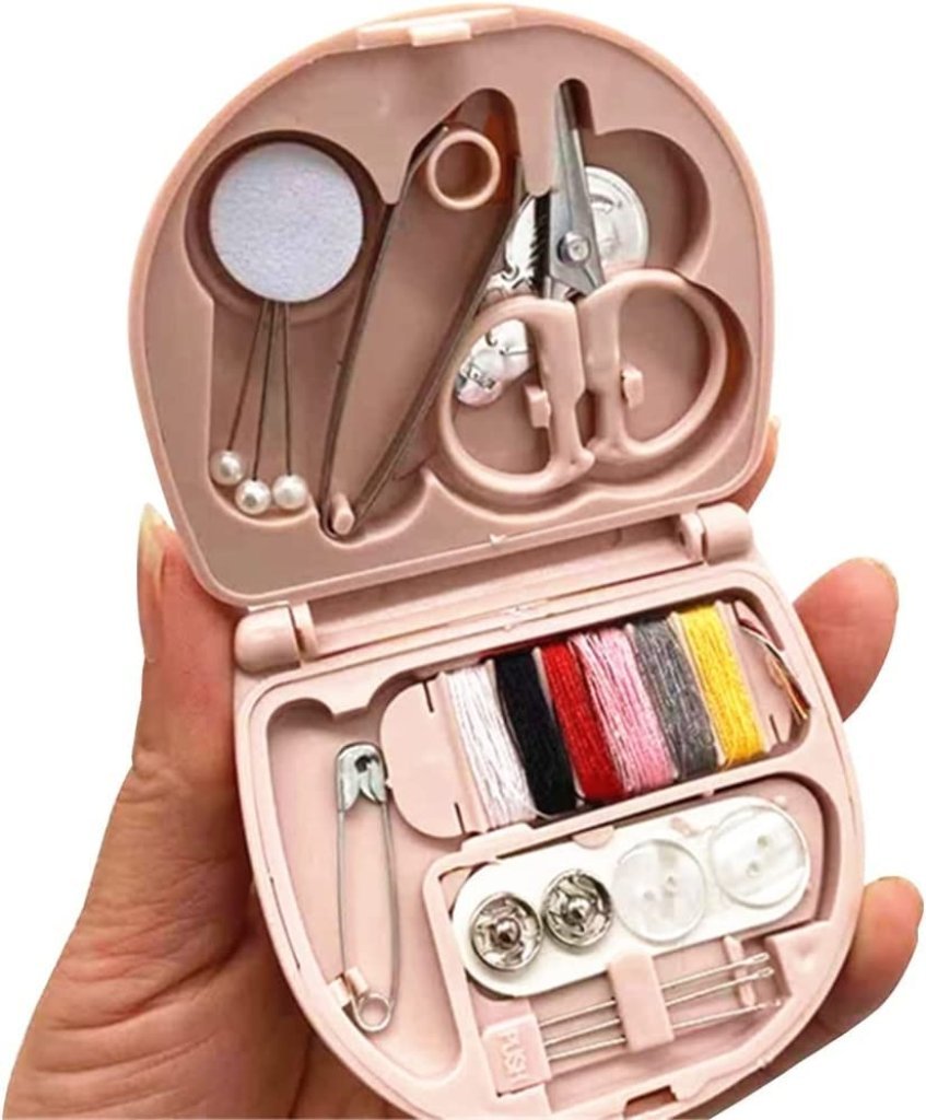 Mini Sewing Kit Travel Multi-function Sewing Box Quilting Needle Thread  Scissor Buttons Pins Set Embroidery Sewing Accessories