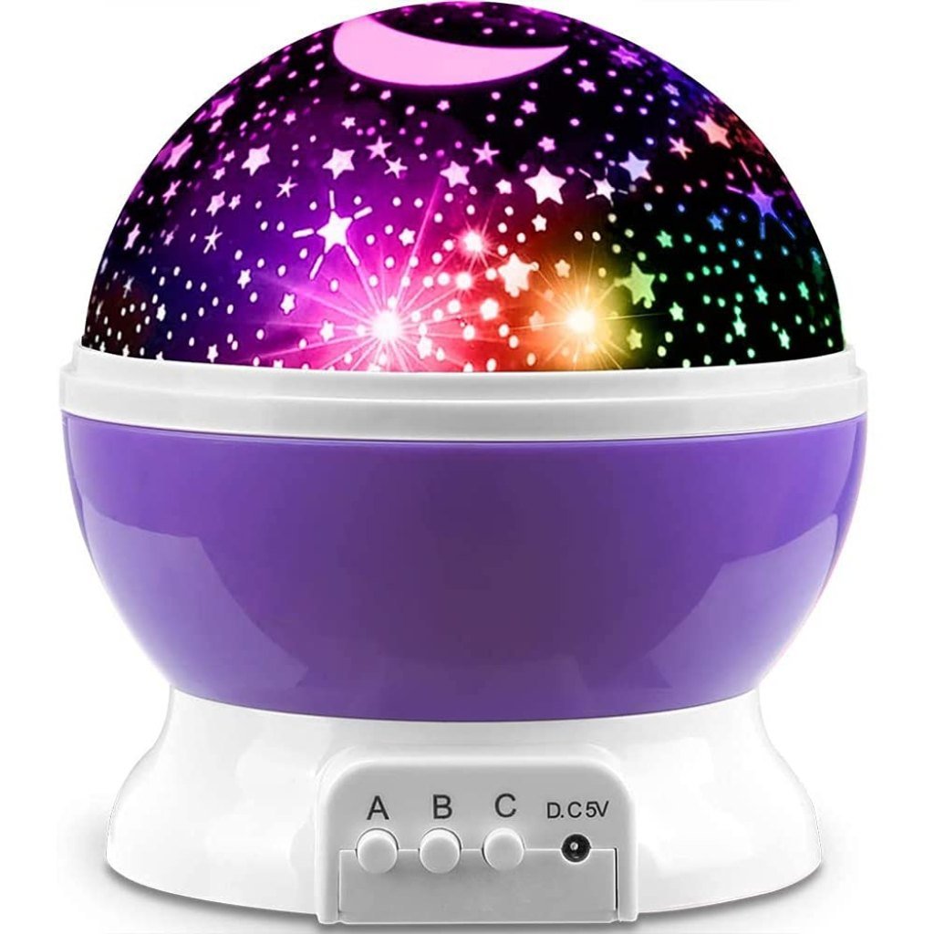 Moon And Star Master Night Lamp Rotating Projector for Baby Room Lights Bedroom Galaxy Kids with USB Wire Colorful Led Cosmos Sky Star Bed Multi Color