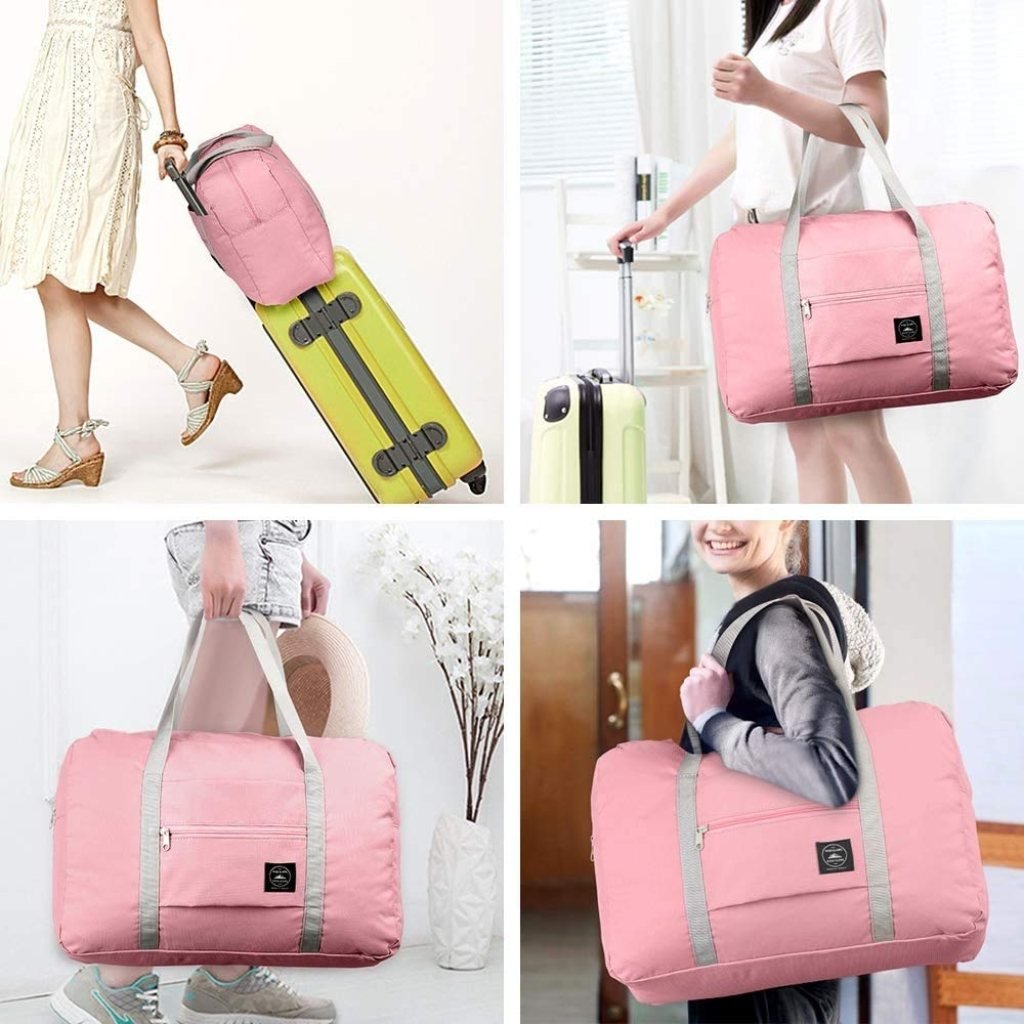 Travel Foldable Nylon Duffle Tote Bag Portable Waterproof Handbag ...