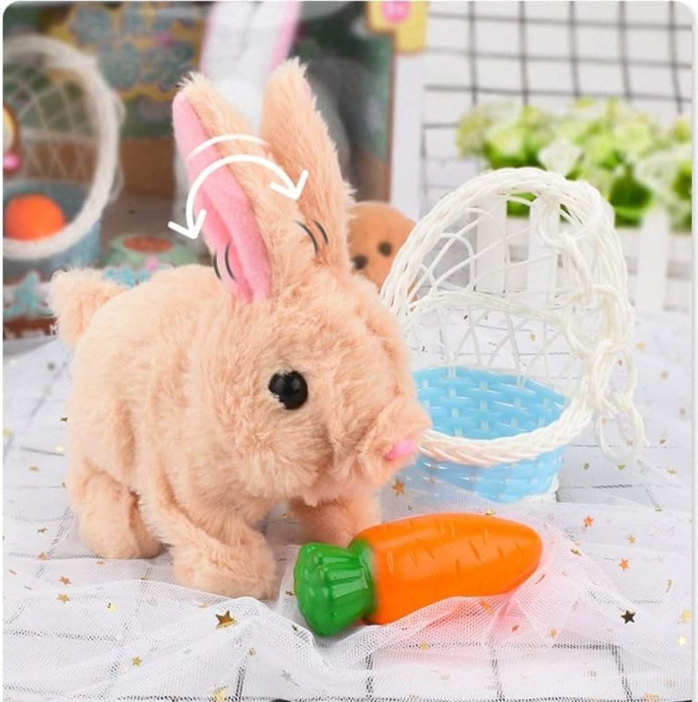 Cookie Jumping Rabbit Easy on Hands, Interactive Toys Bunnies Can Walk ...