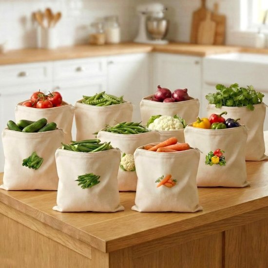 10 Pcs Vegetable Food Printed Bag Home & Kitchen