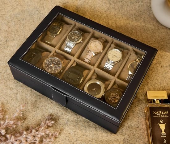 10 Slot Watch Box Organizer cosmetic Bags