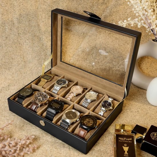 10 Slot Watch Box Organizer cosmetic Bags