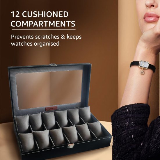 10 Slot Watch Box Organizer cosmetic Bags