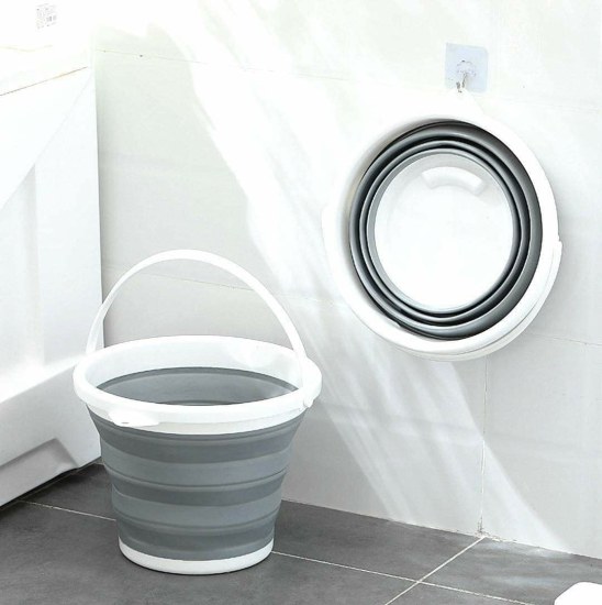 10L Silicone Folding Bucket Home and Kitchen