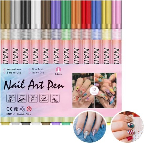 12 Color Nail Art Maker Pen Beauty Products