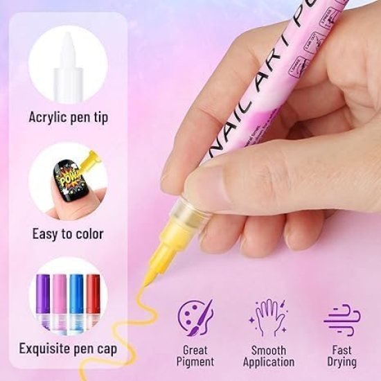 12 Color Nail Art Maker Pen Beauty Products