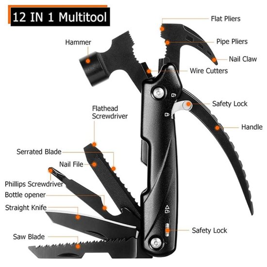 12 In 1 Hammer Tool Hammer Outdoor