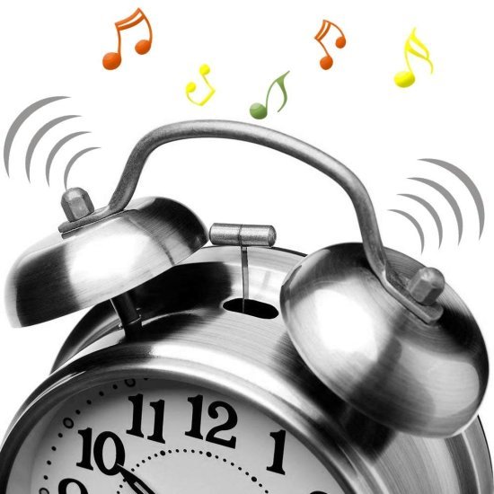 13 CM Twin Bell Silver Alarm Clock Home Improvement