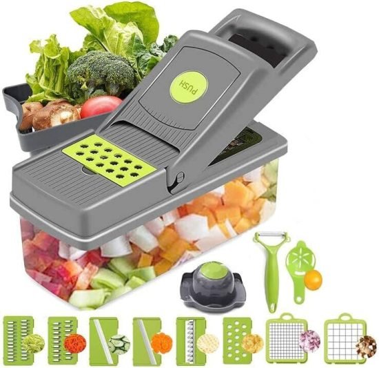 14 In 1 Chopper Nicer Veggie Slicer Dicer Home and Kitchen