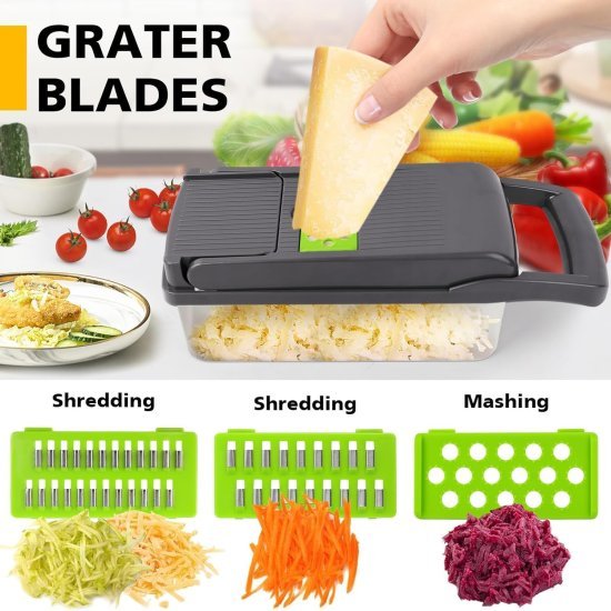 14 In 1 Chopper Nicer Veggie Slicer Dicer Kitchenware