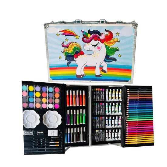 145 Colour Plastic Deluxe Art Set Box Office & Stationery