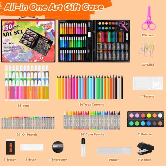 150 pcs art set color marker pen Office & Stationery