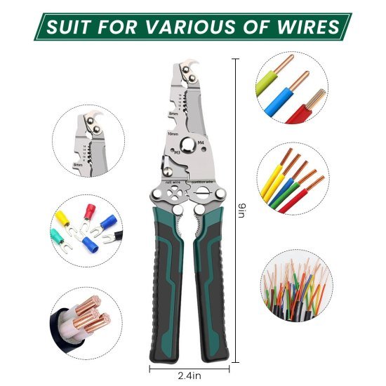 18 In 1 Folding Wire Stripper Tool Automotive