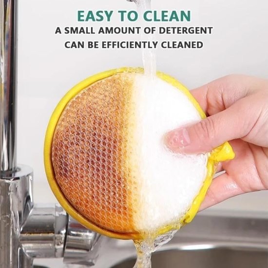 2 In 1 Sponge Dish Scrubber 1 pcs Home Improvement