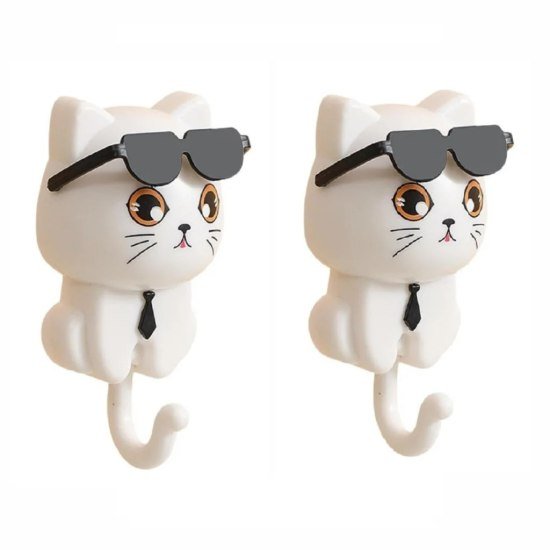 2 Pcs Cat Wall Hook 
