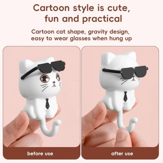 2 Pcs Cat Wall Hook Home Improvement