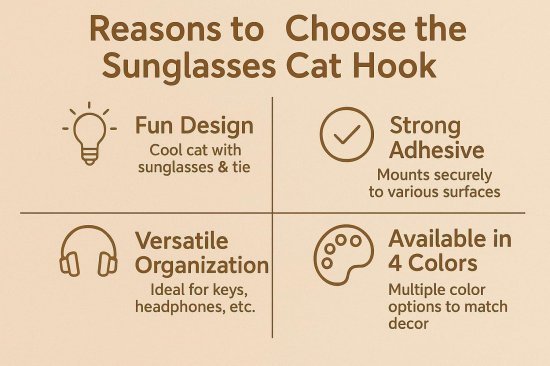 2 Pcs Cat Wall Hook Home Improvement