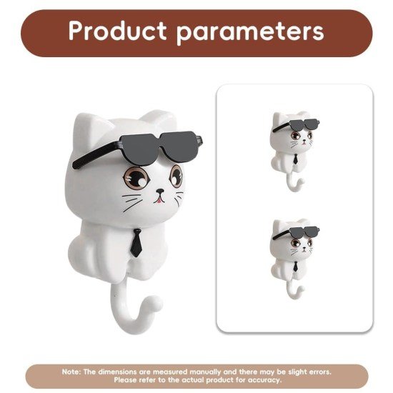2 Pcs Cat Wall Hook Home Improvement