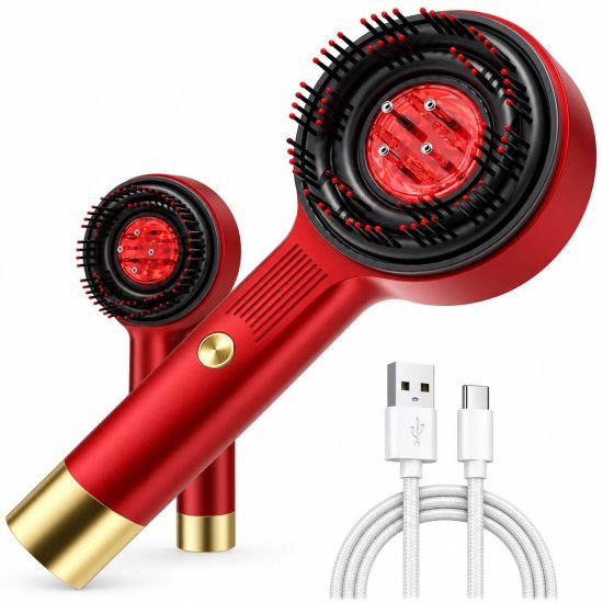 Head Scalp Electric Massager Oil Applicator Comb 