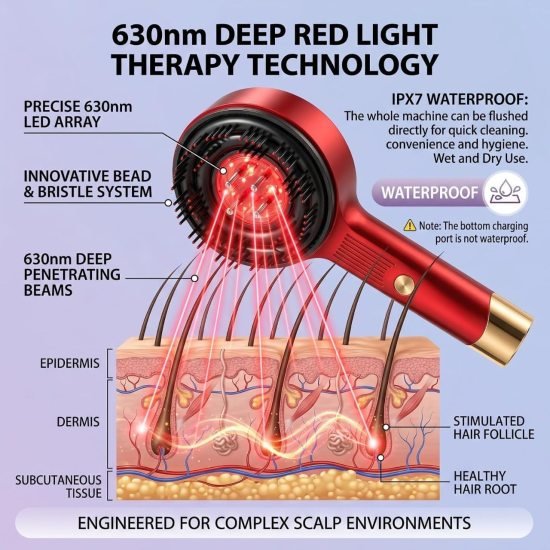 Head Scalp Electric Massager Oil Applicator Comb Personal Care