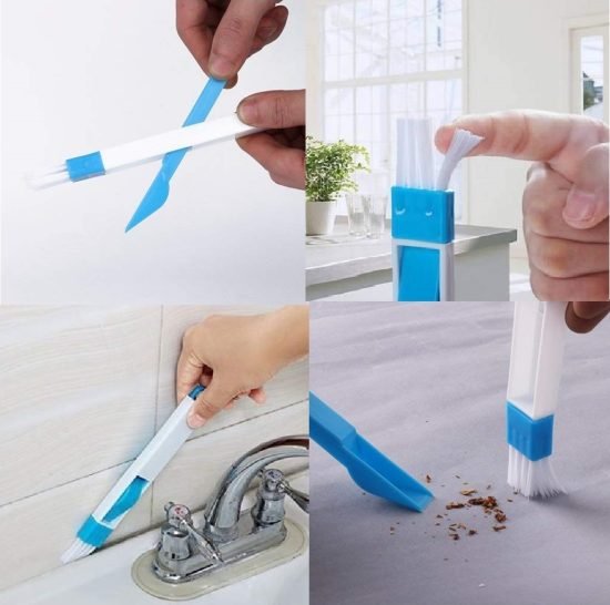 2 in 1 Window Frame Slider Brush Cleaning Accessories