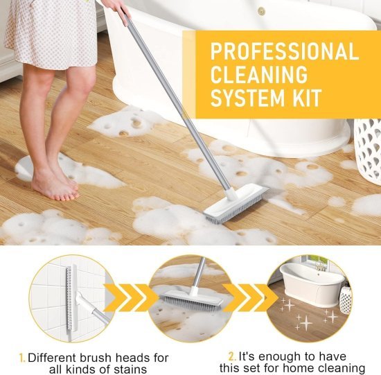 2 in 1 Tiles Cleaning Brush Home Improvement