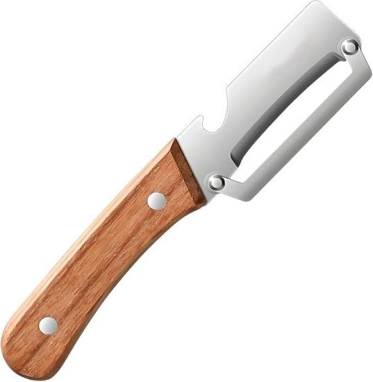 2 in 1 Vegetable Peeler with Wooden Handle 
