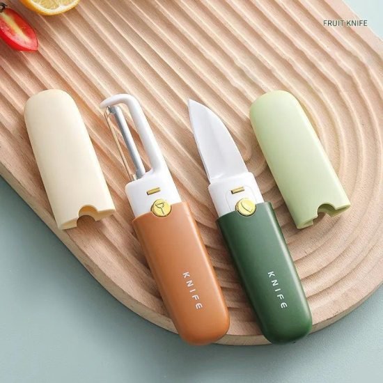 2 in 1 knife with peeler 