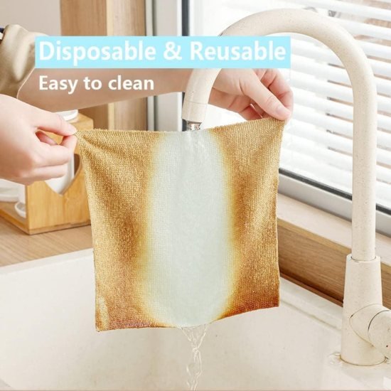 20 Pcs Microfiber Cleaning Wipes Kitchenware