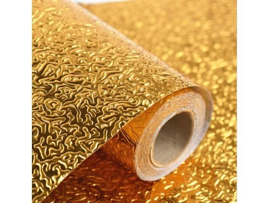 200x60 cm Golden Foil Zigzag Home & Kitchen