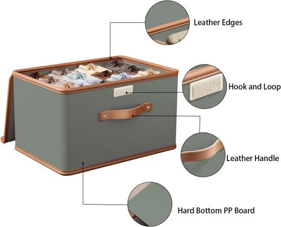25 Liter Storage Box with Lid Travelling Bags
