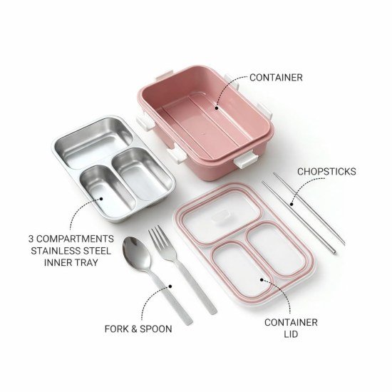 3 Compartment Lunch Box Automotive