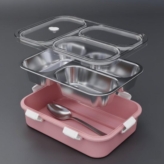 3 Compartment Lunch Box Automotive