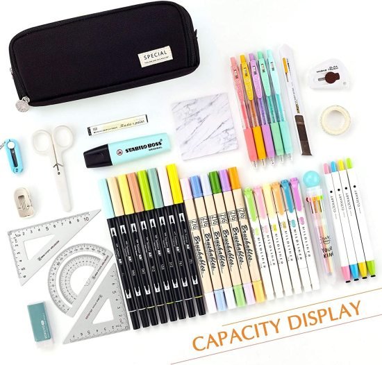 3 Compartment Pencil Pouch Office & Stationery