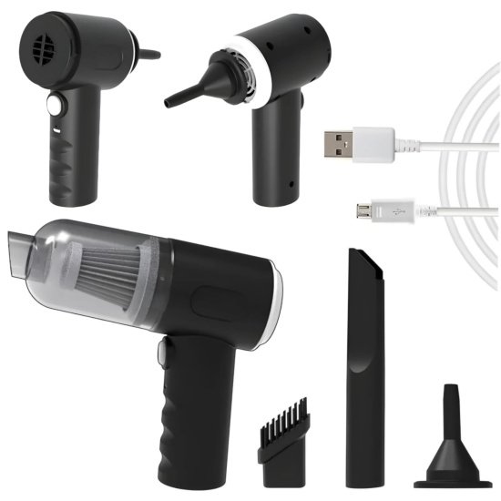 3 In 1 Portable Mini Vacuum Cleaner  Cleaning Accessories