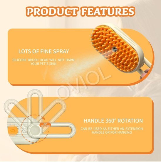 3 in 1 Pet Steam Brush Home Improvement