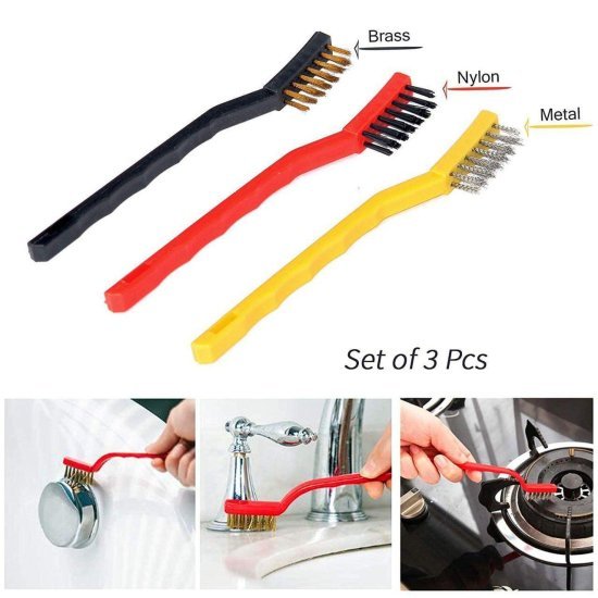3 pcs Mini Wire Brush 