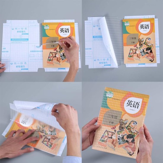 30pcs Waterproof Plastic Book Cover Office & Stationery
