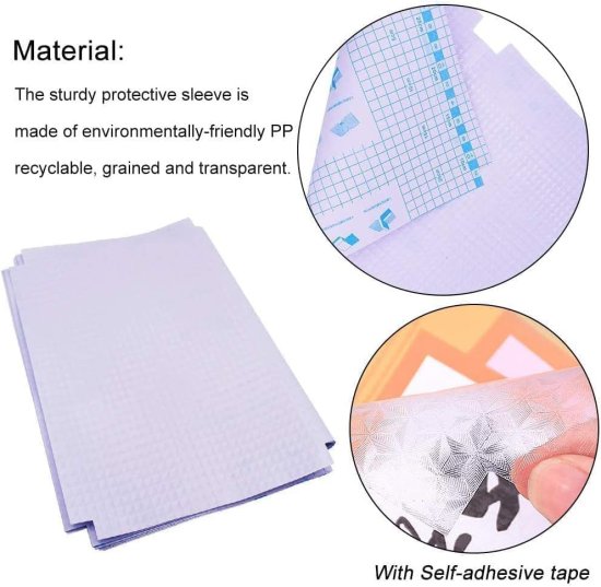 30pcs Waterproof Plastic Book Cover Office & Stationery