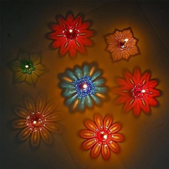 3D Reflection Diyas 12 Pcs Home Improvement