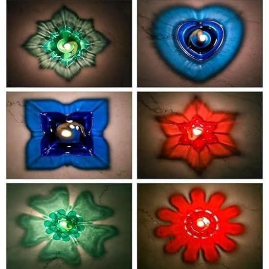 3D Reflection Diyas 12 Pcs Home Improvement