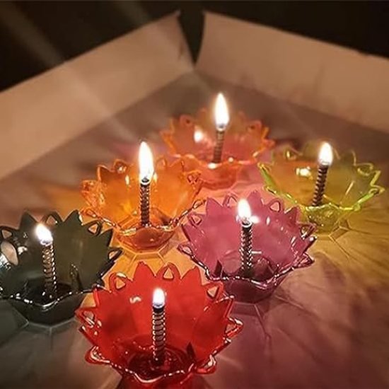 3D Reflection Diyas 12 Pcs Home Improvement