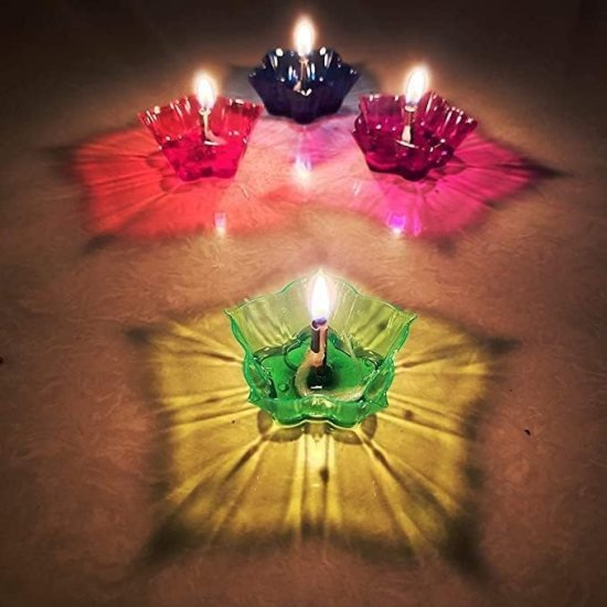 3D Reflection Diyas 12 Pcs Home Improvement